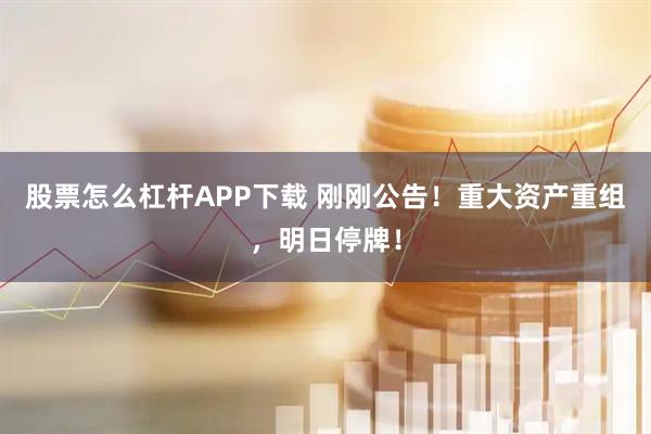 股票怎么杠杆APP下载 刚刚公告！重大资产重组，明日停牌！