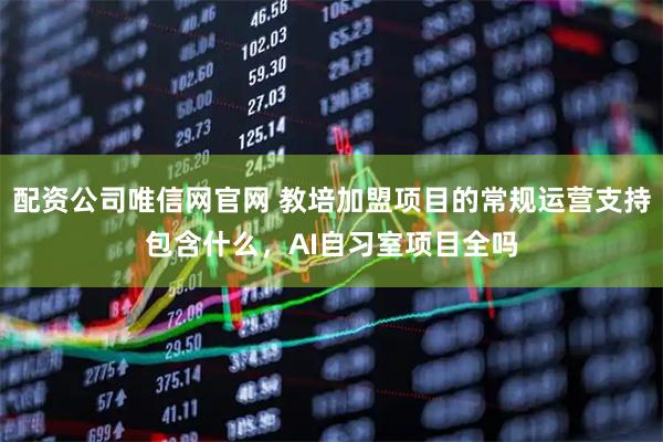 配资公司唯信网官网 教培加盟项目的常规运营支持包含什么，AI自习室项目全吗